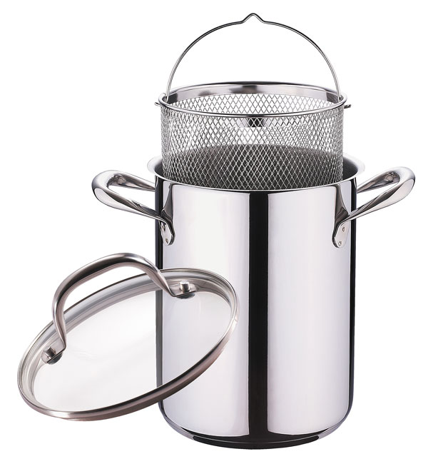Bergner asperge-/ pastapan met deksel (4,2 l.) Bergner asperge-/ pastapan met deksel (4,2 l.)