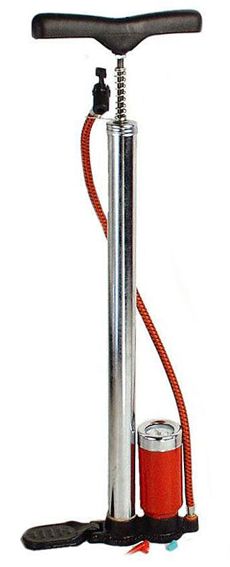 Brüder Mannesmann Luchtpomp met manometer (fiets / auto) Brüder Mannesmann Luchtpomp met manometer (fiets / auto)