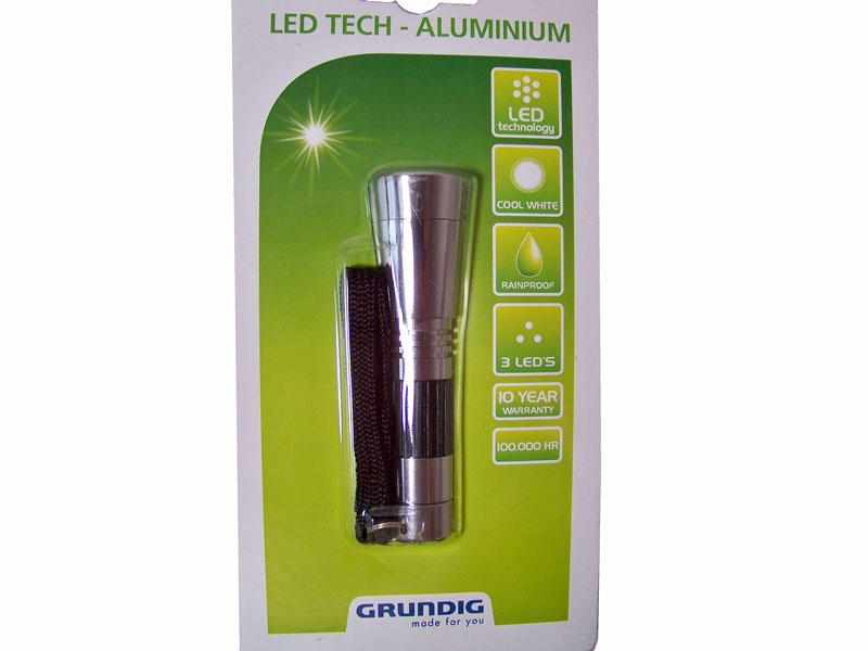 Grundig zaklamp 3 LED Grundig zaklamp 3 LED