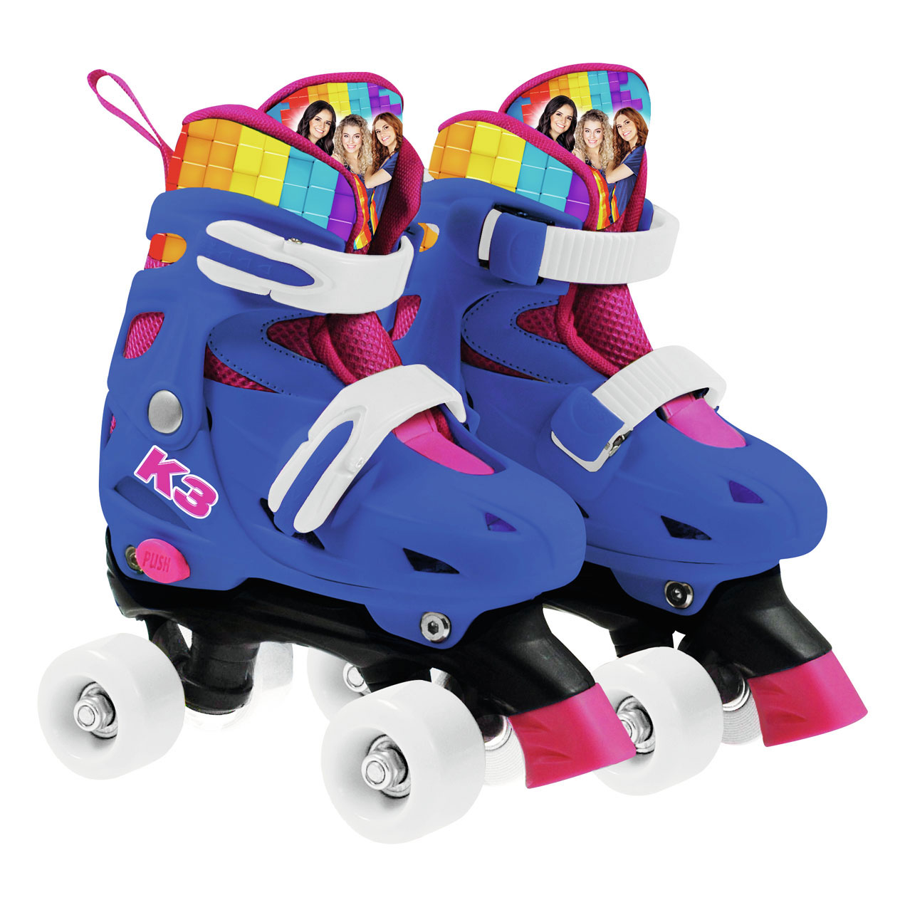 K3 Rolschaatsen Regenboog, maat 34-37