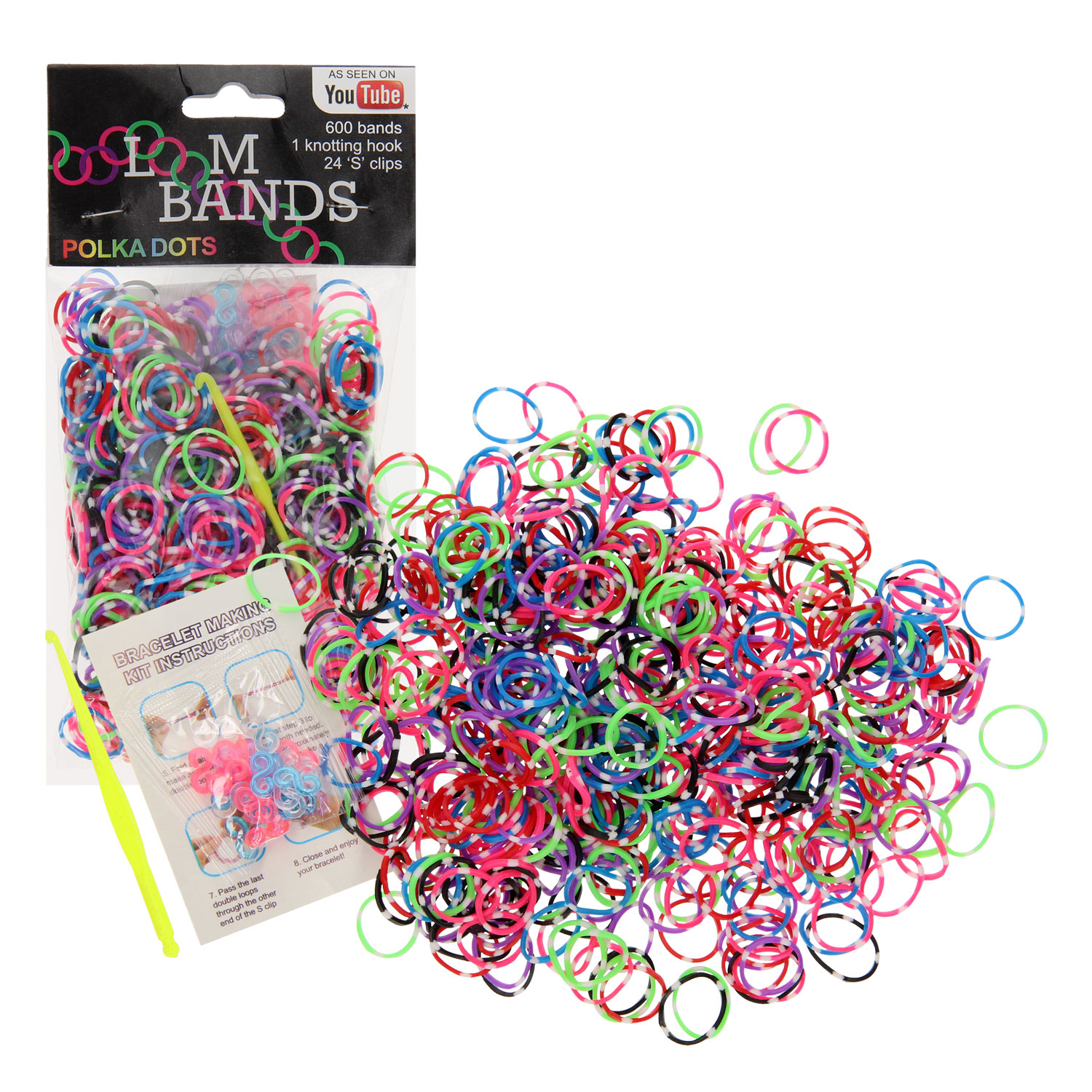 Loombands Stippen Set, 600st.