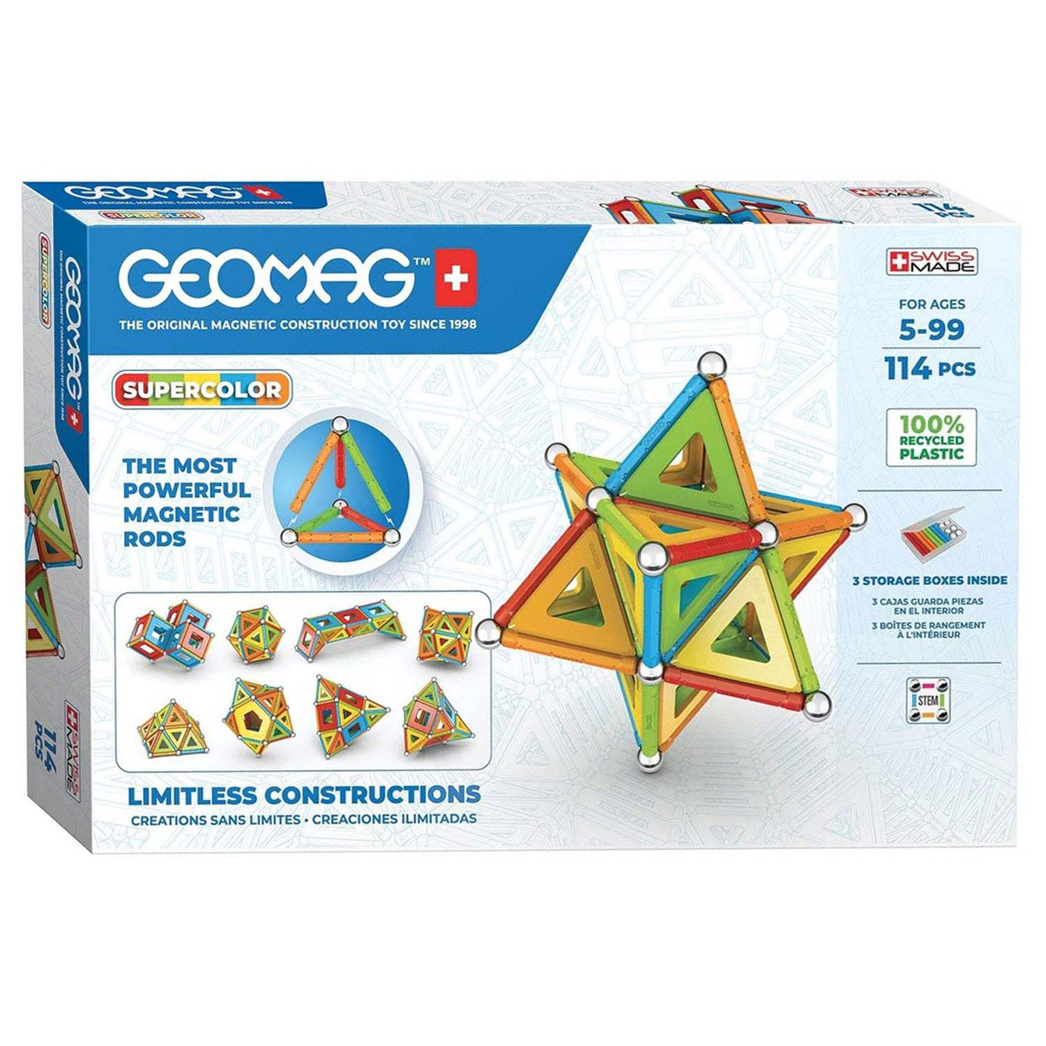Geomag Super Color Recycled, 114dlg.