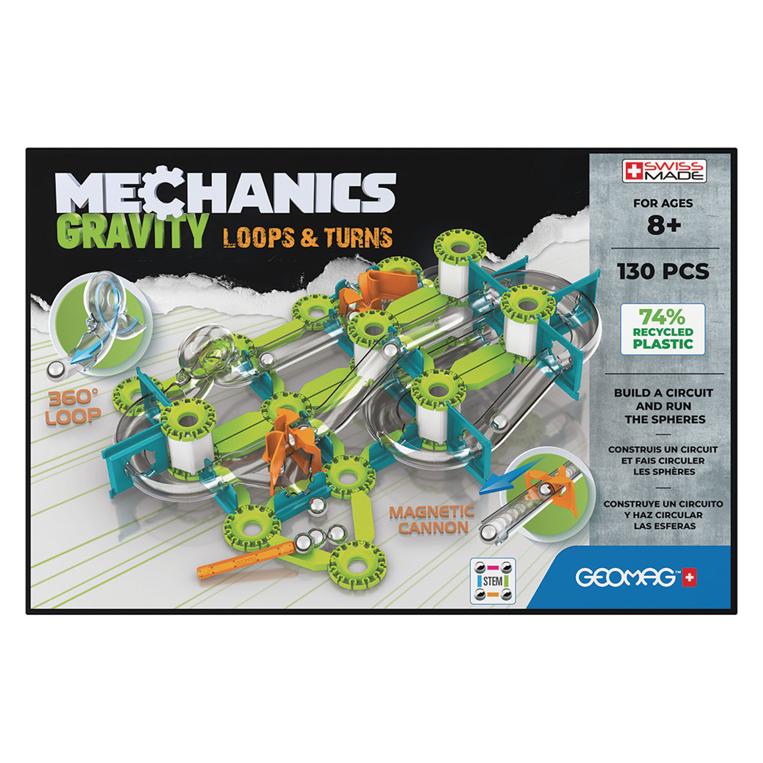 Geomag Mechanics Gravity RE Loops & Turns, 130dlg.