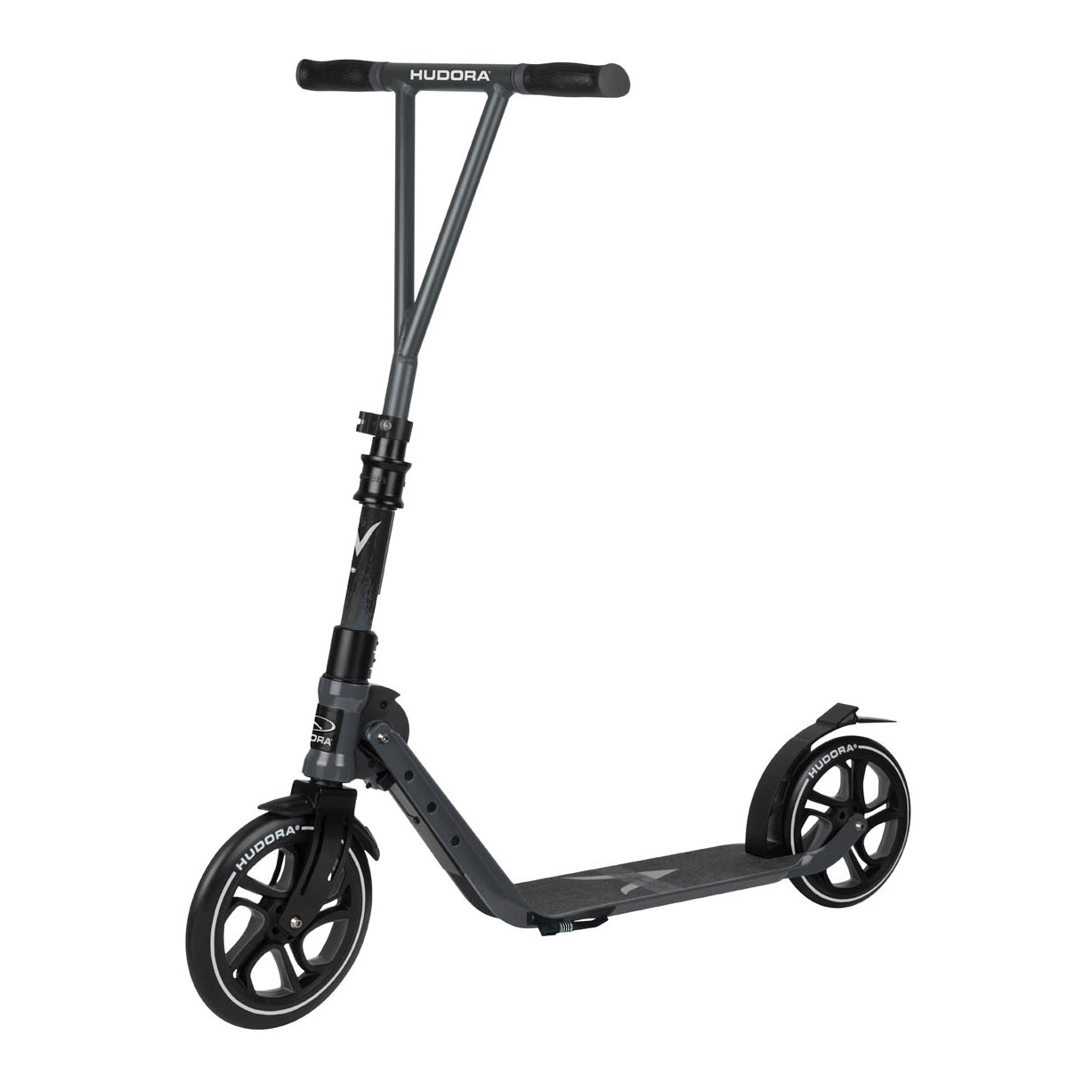 HUDORA Big Wheel 230 Step met V-vormig Stuur - Antraciet