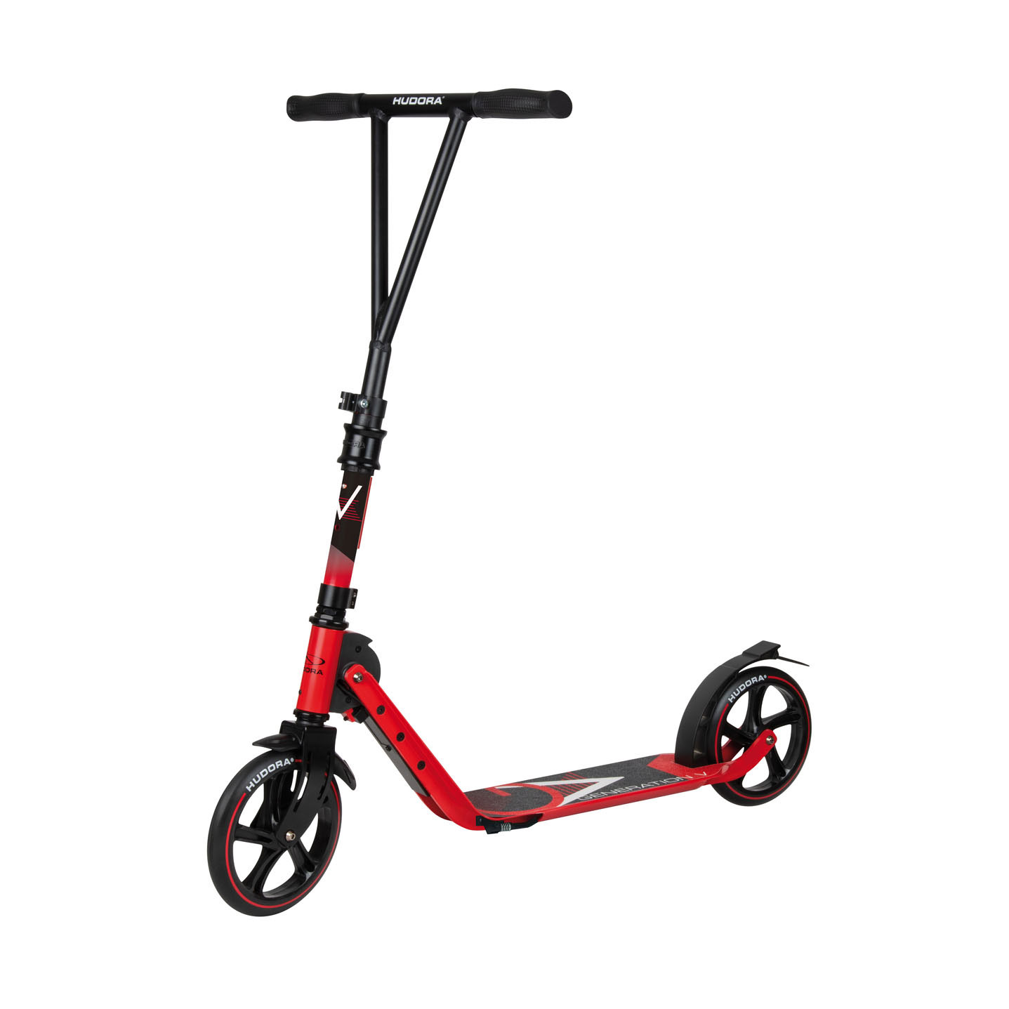 HUDORA BigWheel 205 met V-vormig Stuur - Rood