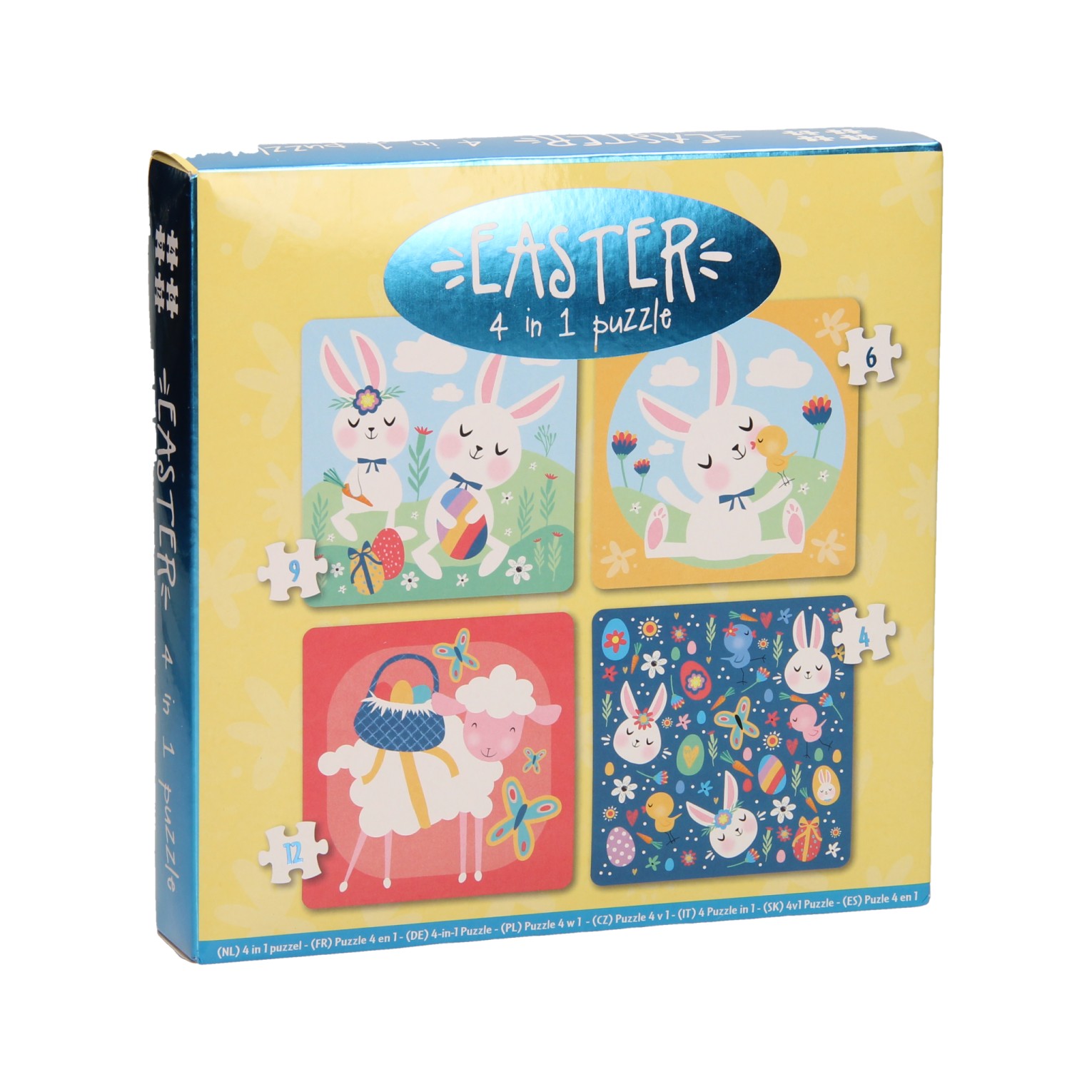 Kinderpuzzel Pasen, 4in1