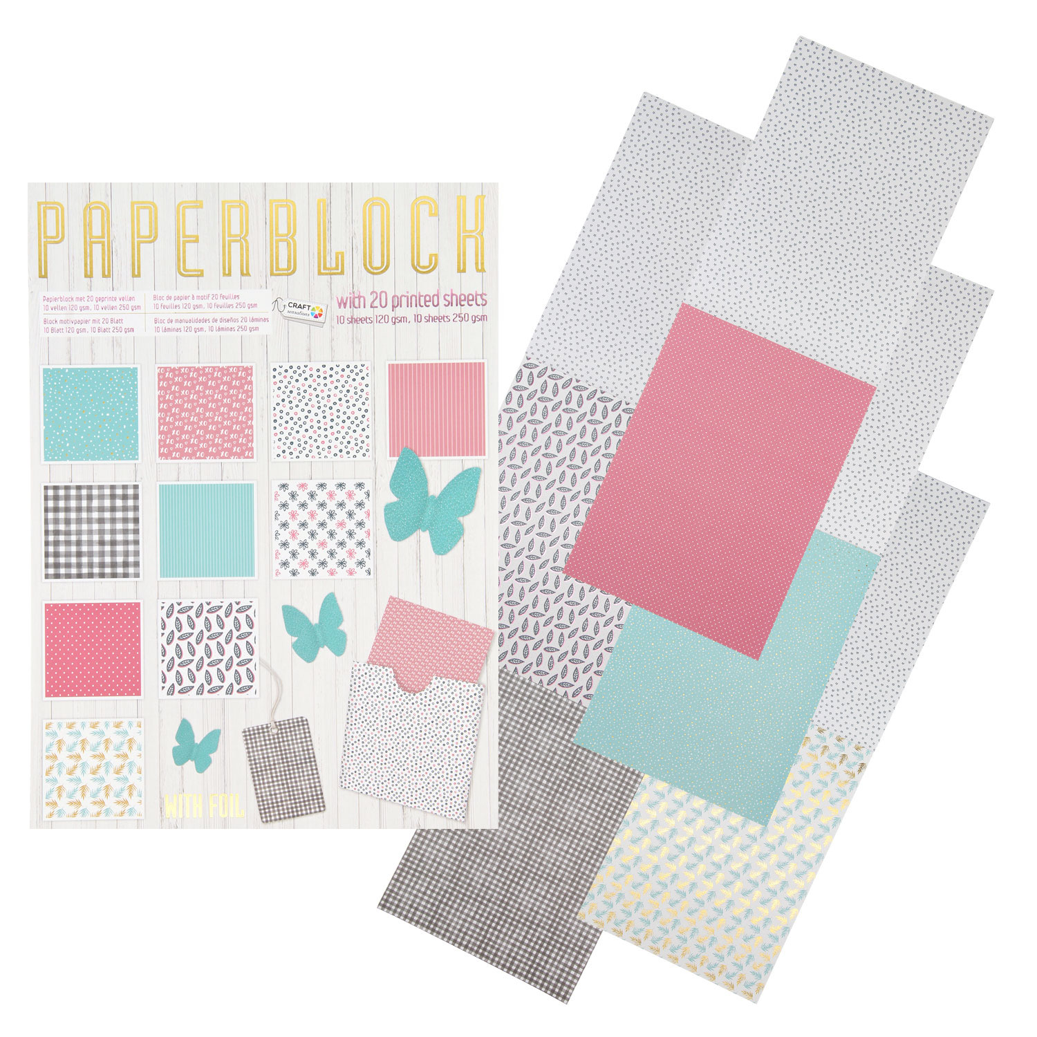 Papierblok met Print A4, 20 vellen