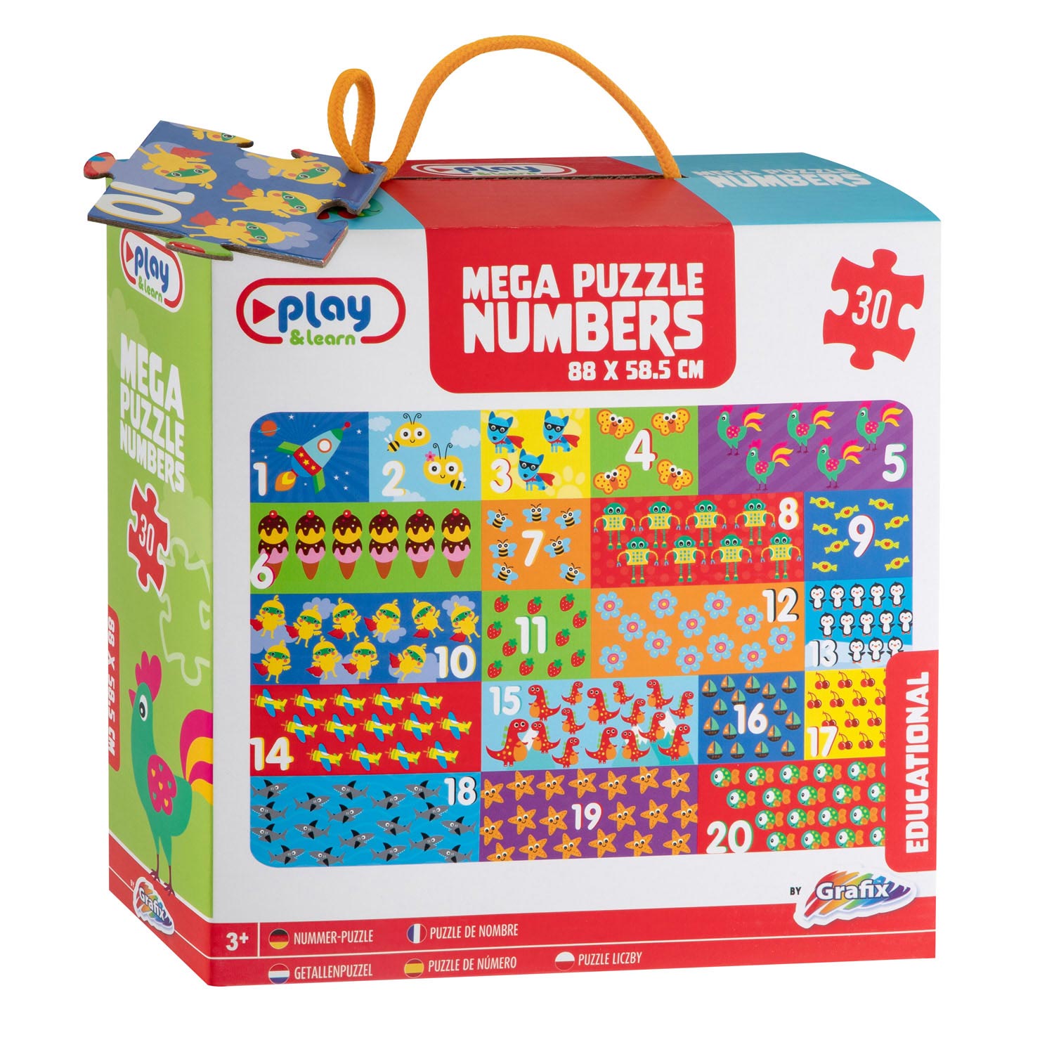 Giant Number Activity Puzzel (88x58.5cm)