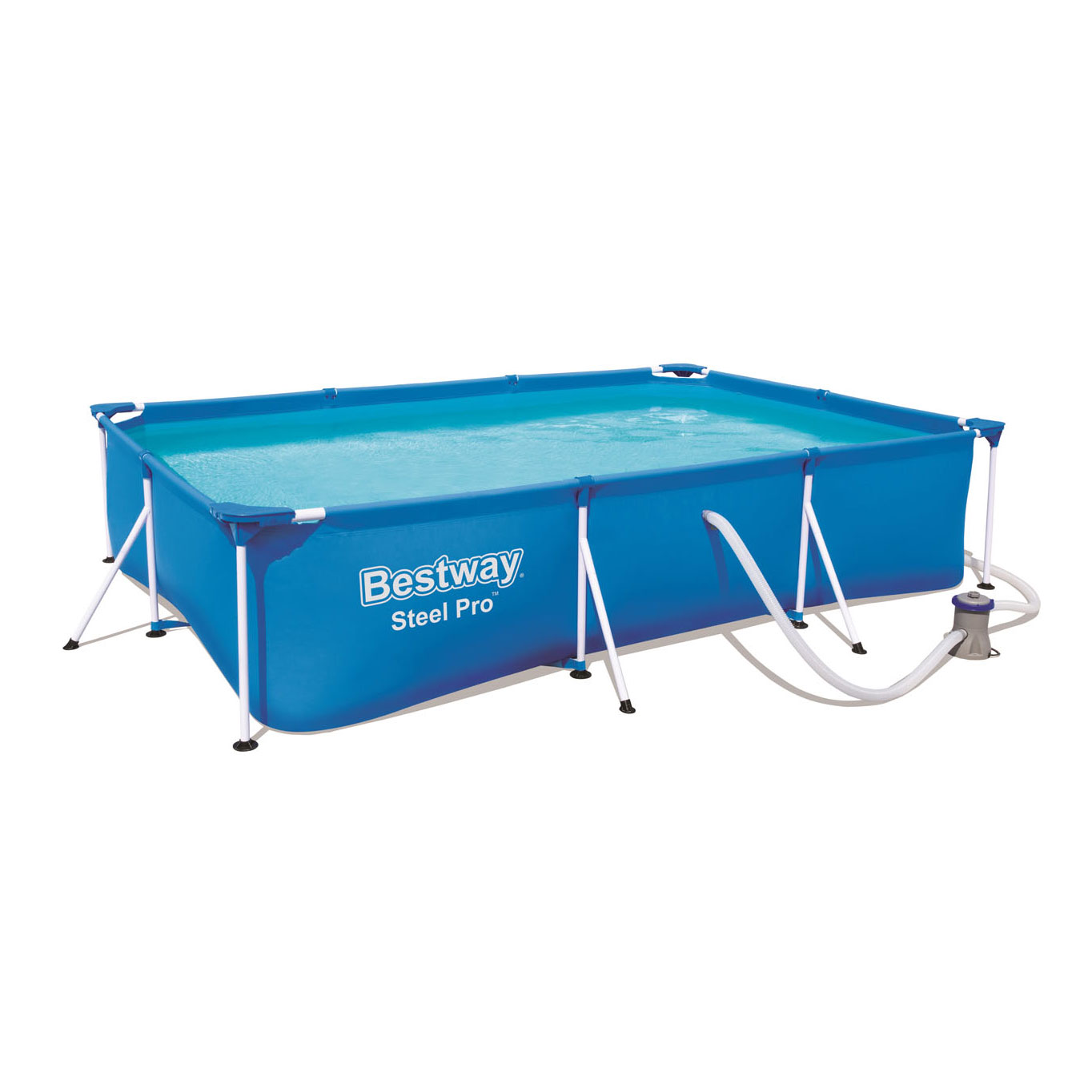 Bestway Zwembad Set Steel Pro Rechthoek, 300cm (incl pomp!)