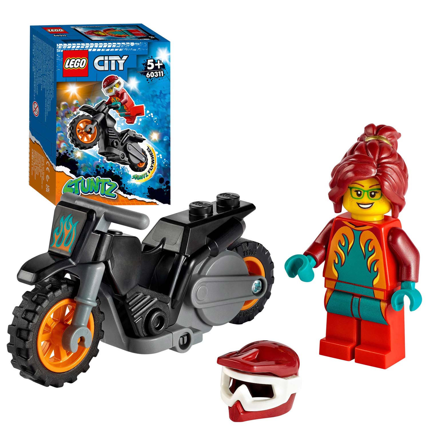 LEGO City 60311 Vuur Stuntmotor