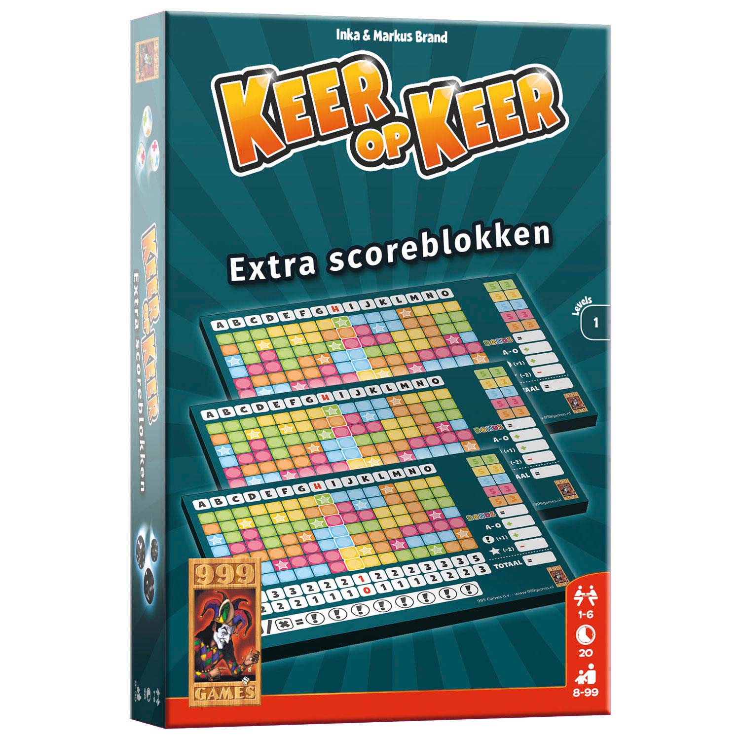 Keer op Keer Scoreblok Level 1, 3st.