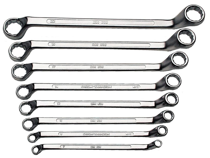 Brüder Mannesmann Ringsleutelset DIN (8 dlg) Brüder Mannesmann Ringsleutelset DIN (8 dlg)