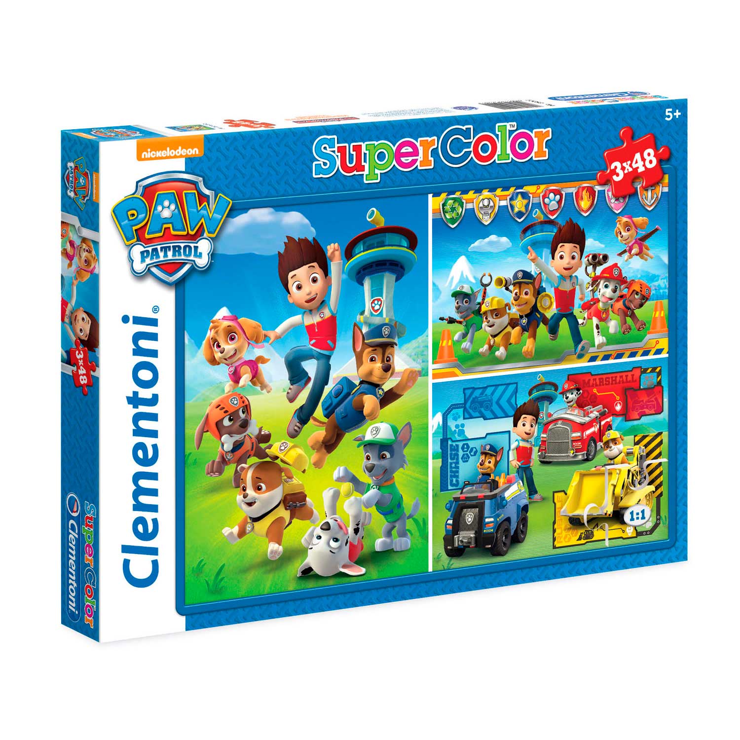 Clementoni Puzzel PAW Patrol, 3x48st.