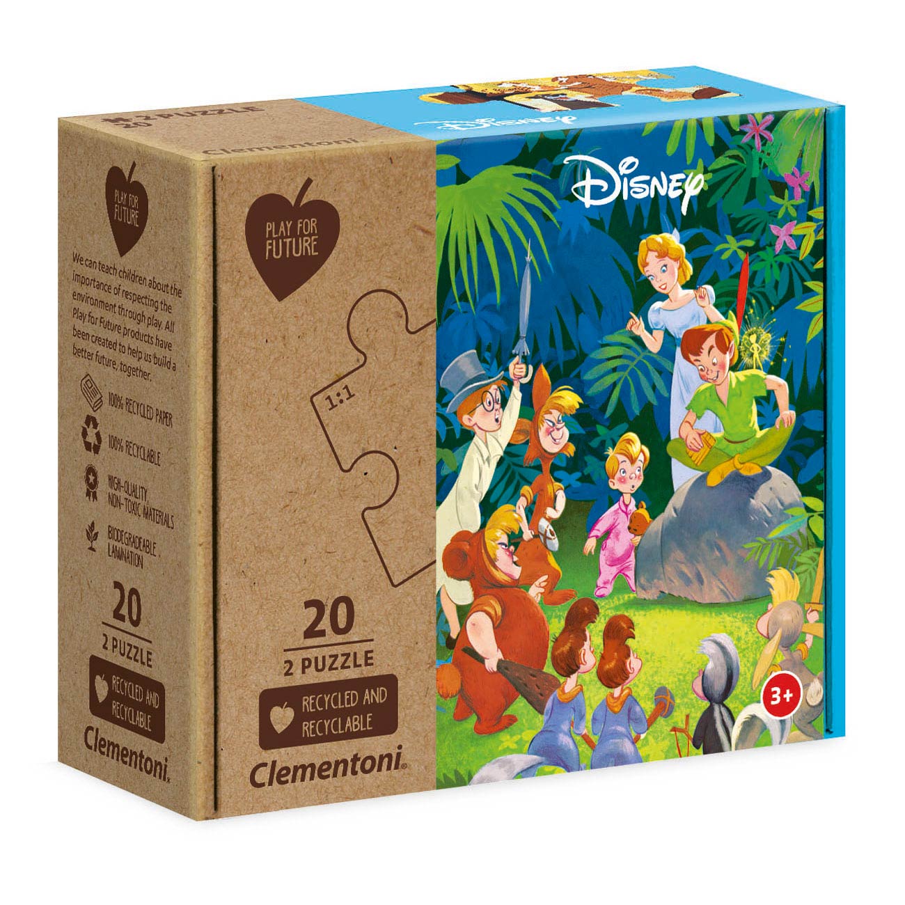 Clementoni Play for Future Puzzel - Disney Classics, 2x20st.