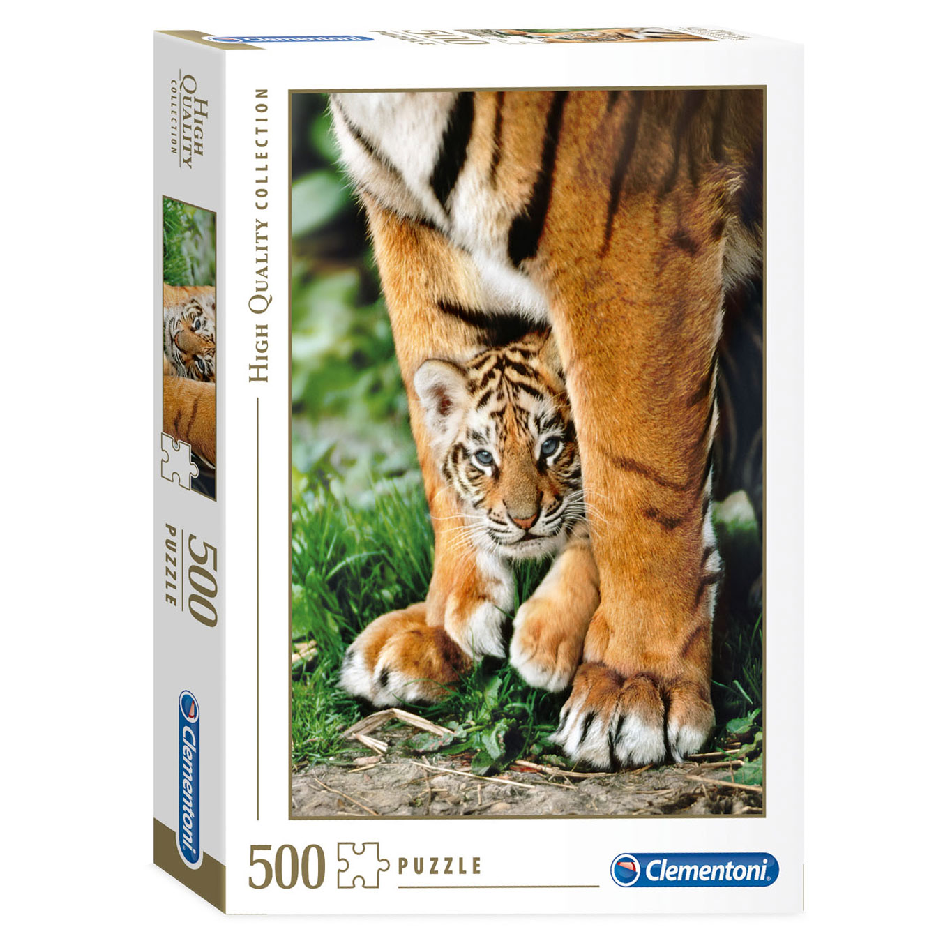 Clementoni Puzzel Tijger met Jong, 500st.