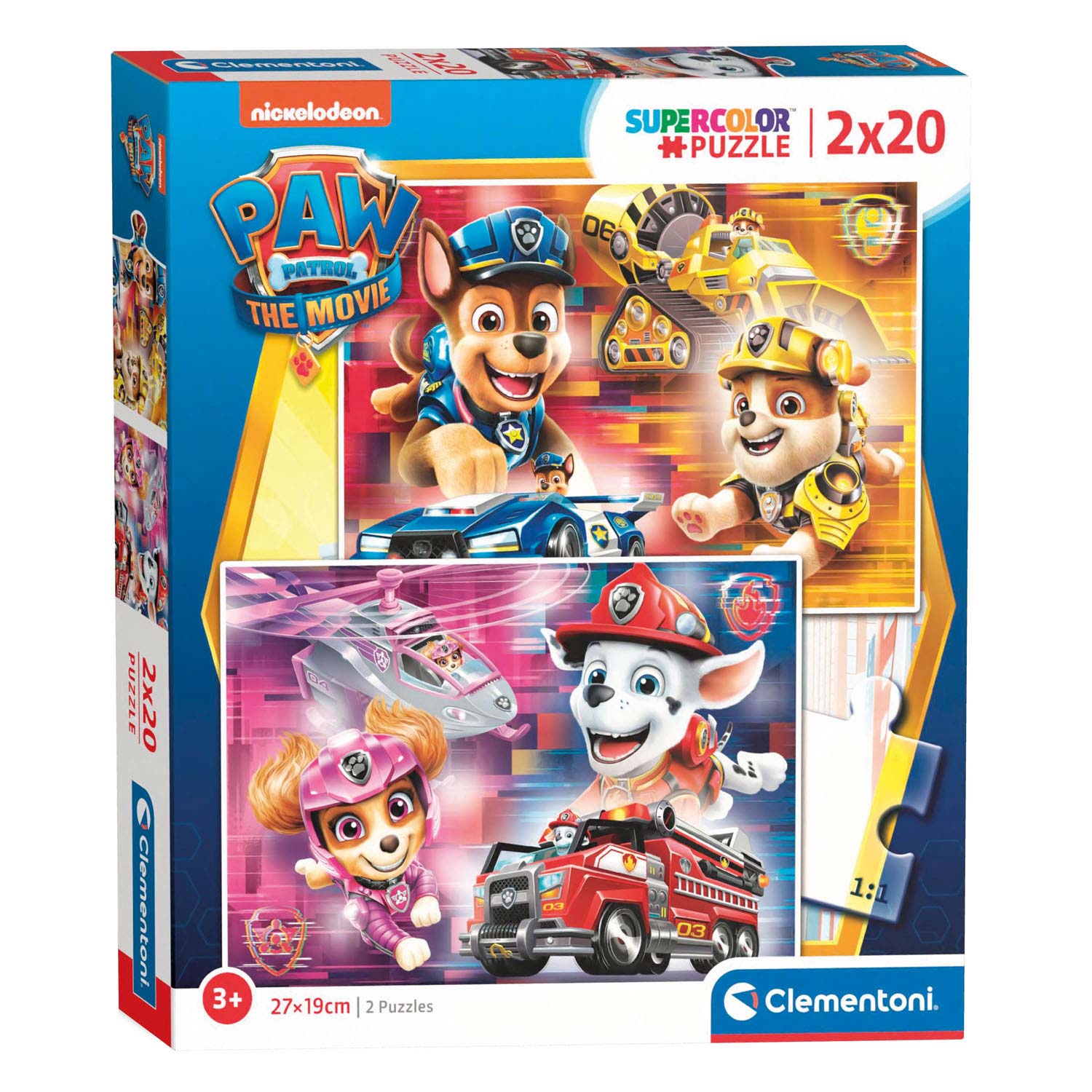 Clementoni Puzzel PAW Patrol The Movie, 2x20st.