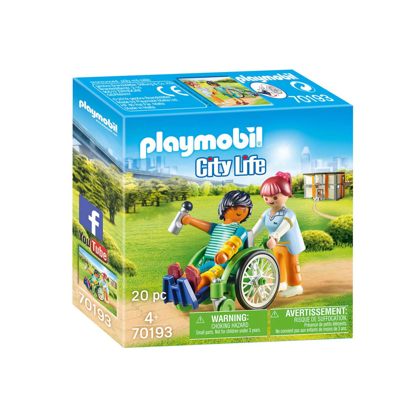 Playmobil City Life Patient in Rolstoel - 70193