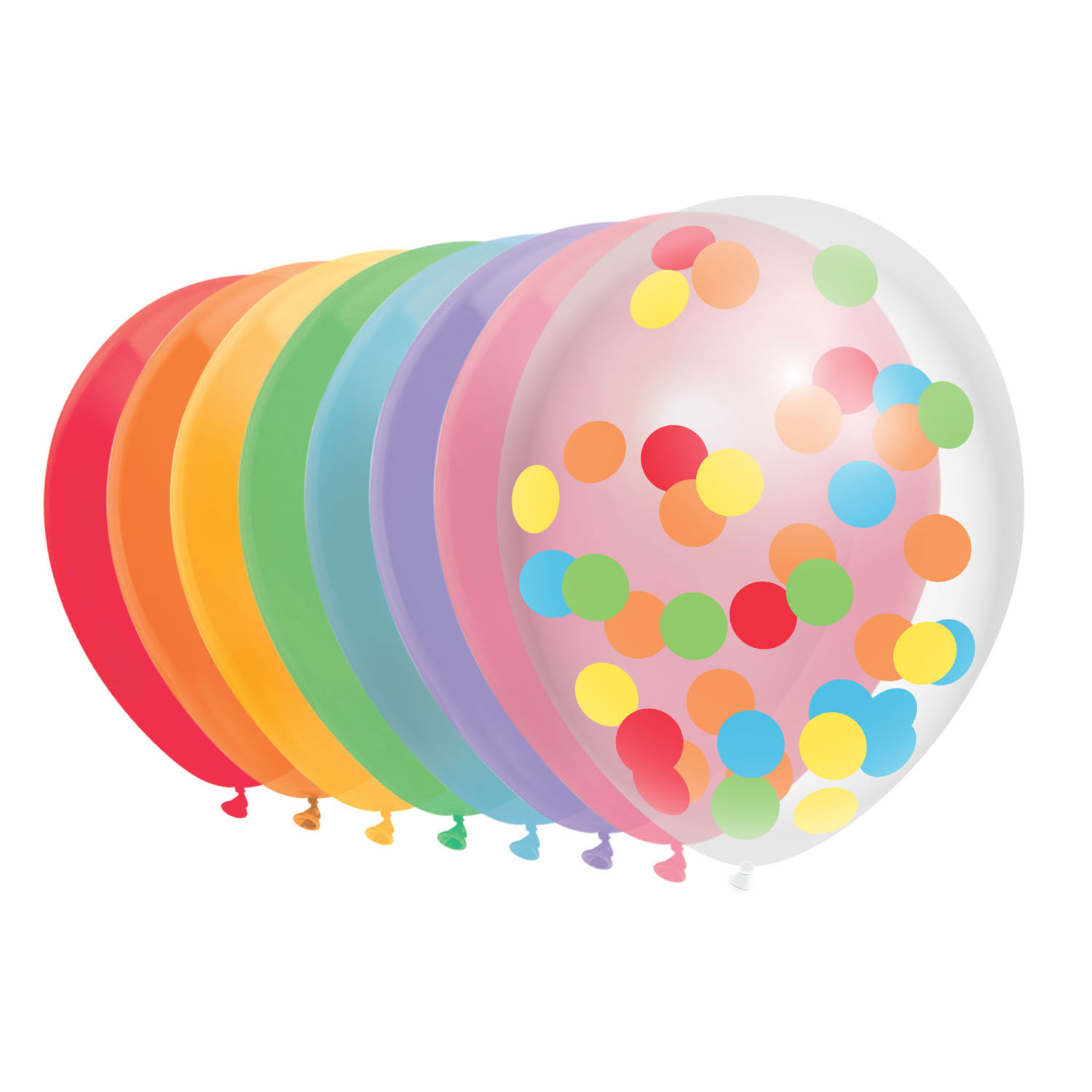 Ballonnen Regenboog, 10st.