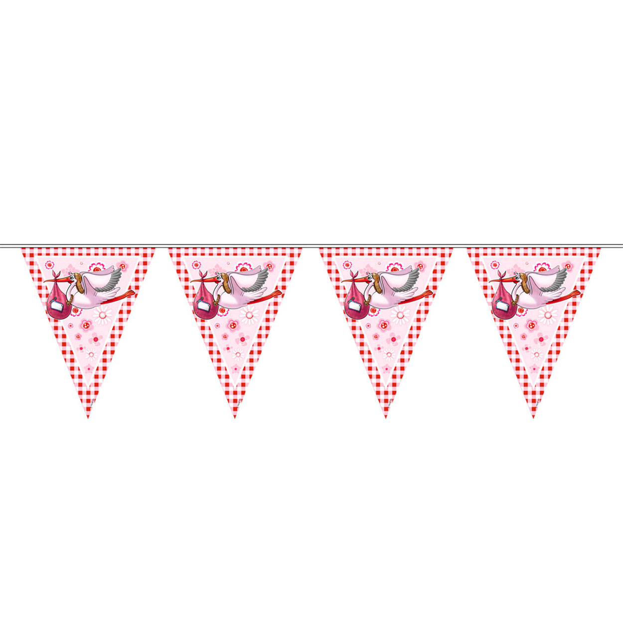 Roze Vlaggenlijn, 6mtr.