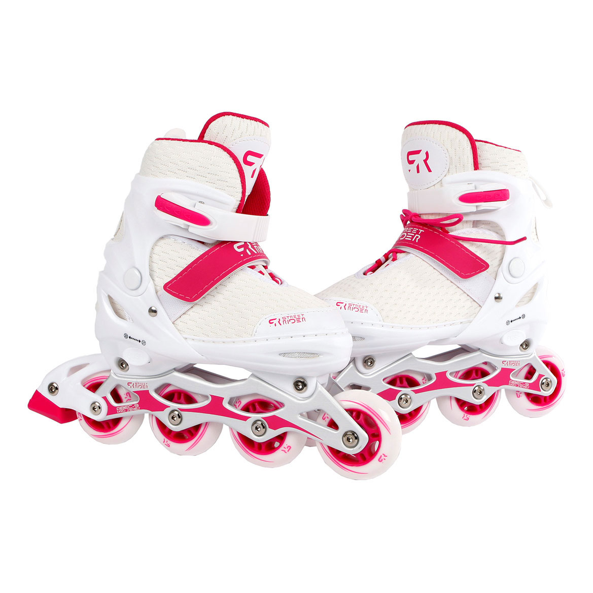 Street Rider Pro Inline Skeelers Wit, Maat 33-37