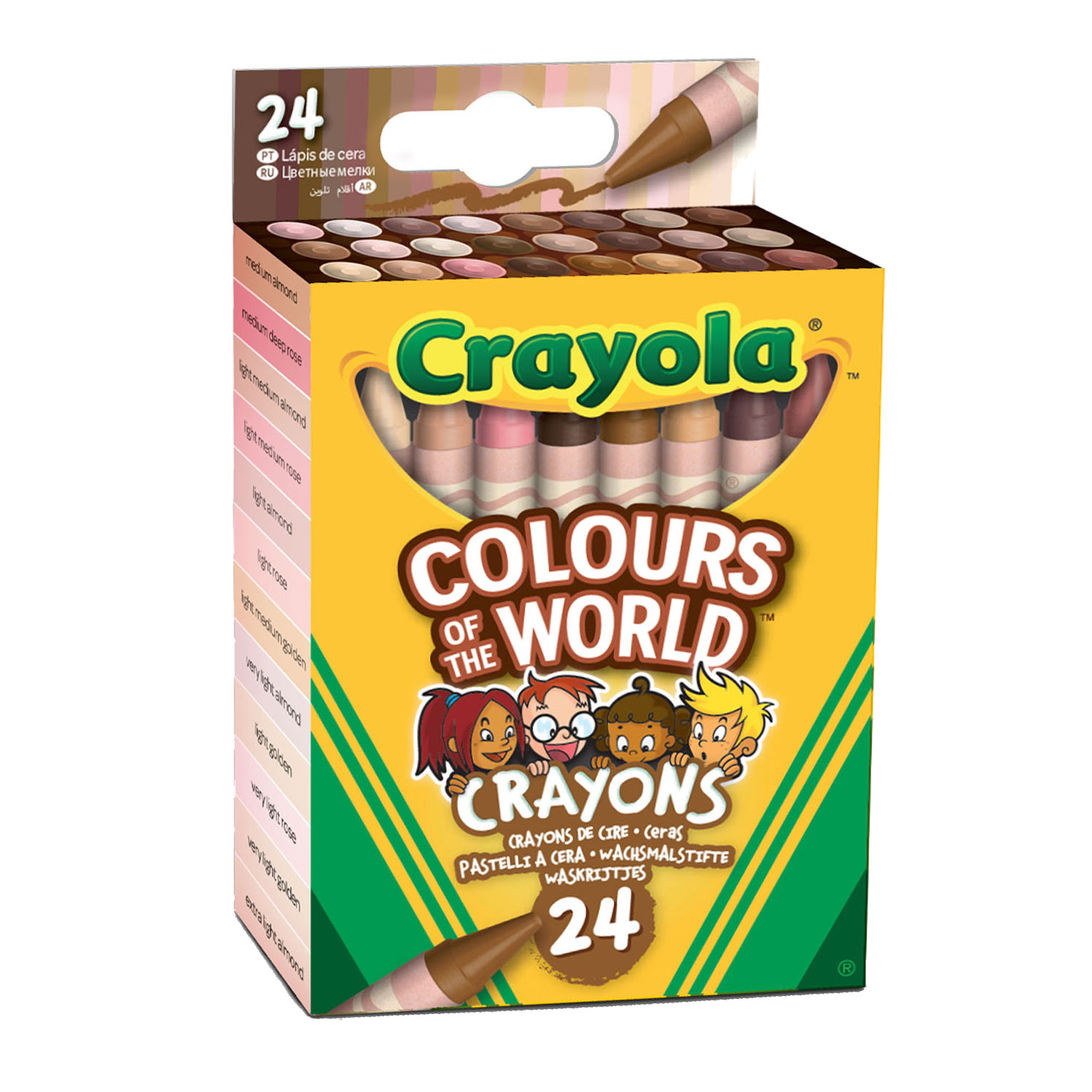 Crayola Colors of the World Waskrijtjes, 24st.