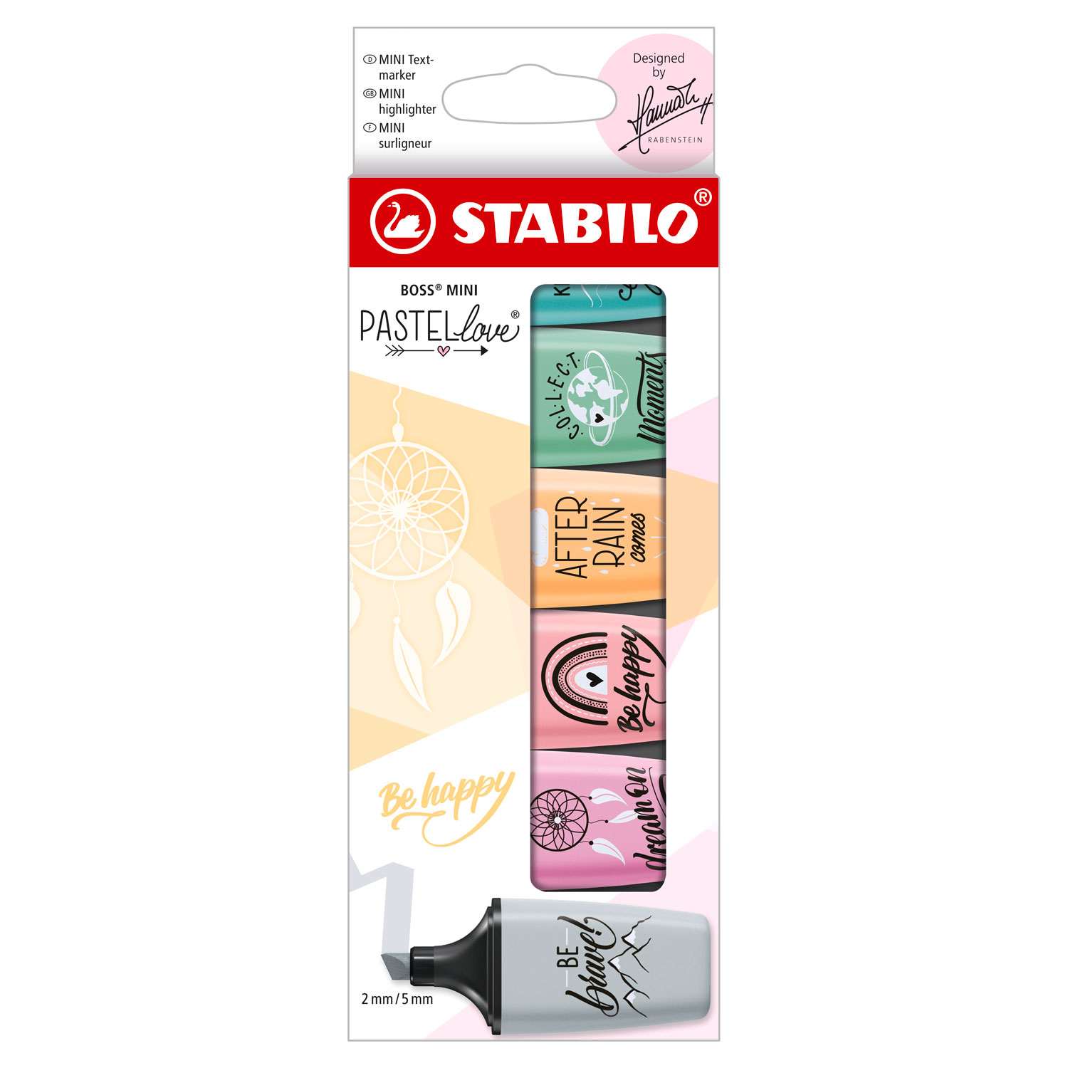 STABILO BOSS MINI Pastellove Markeerstiften, 6st.