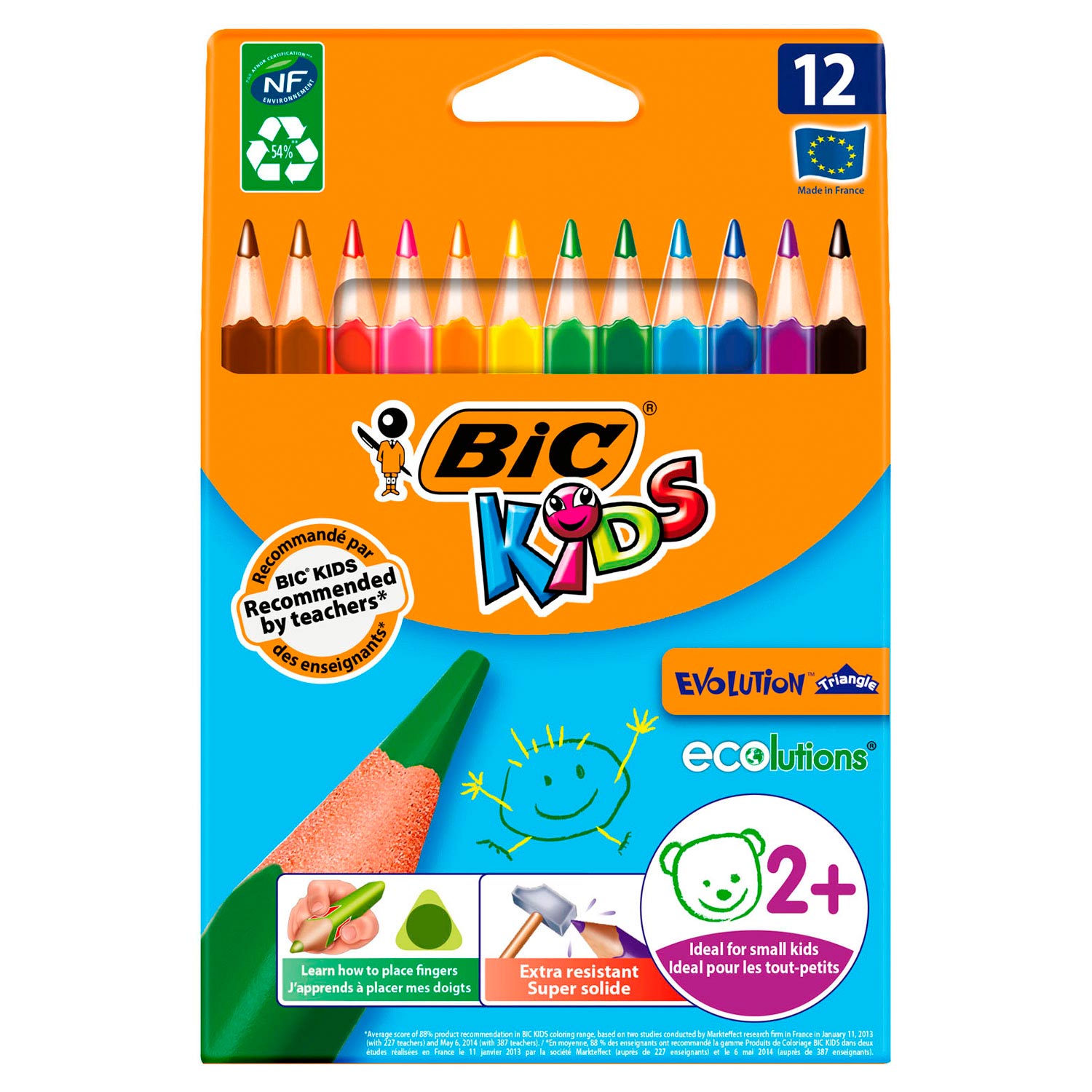 BIC Kids ECOlutions Evolution Triangle, 12st.