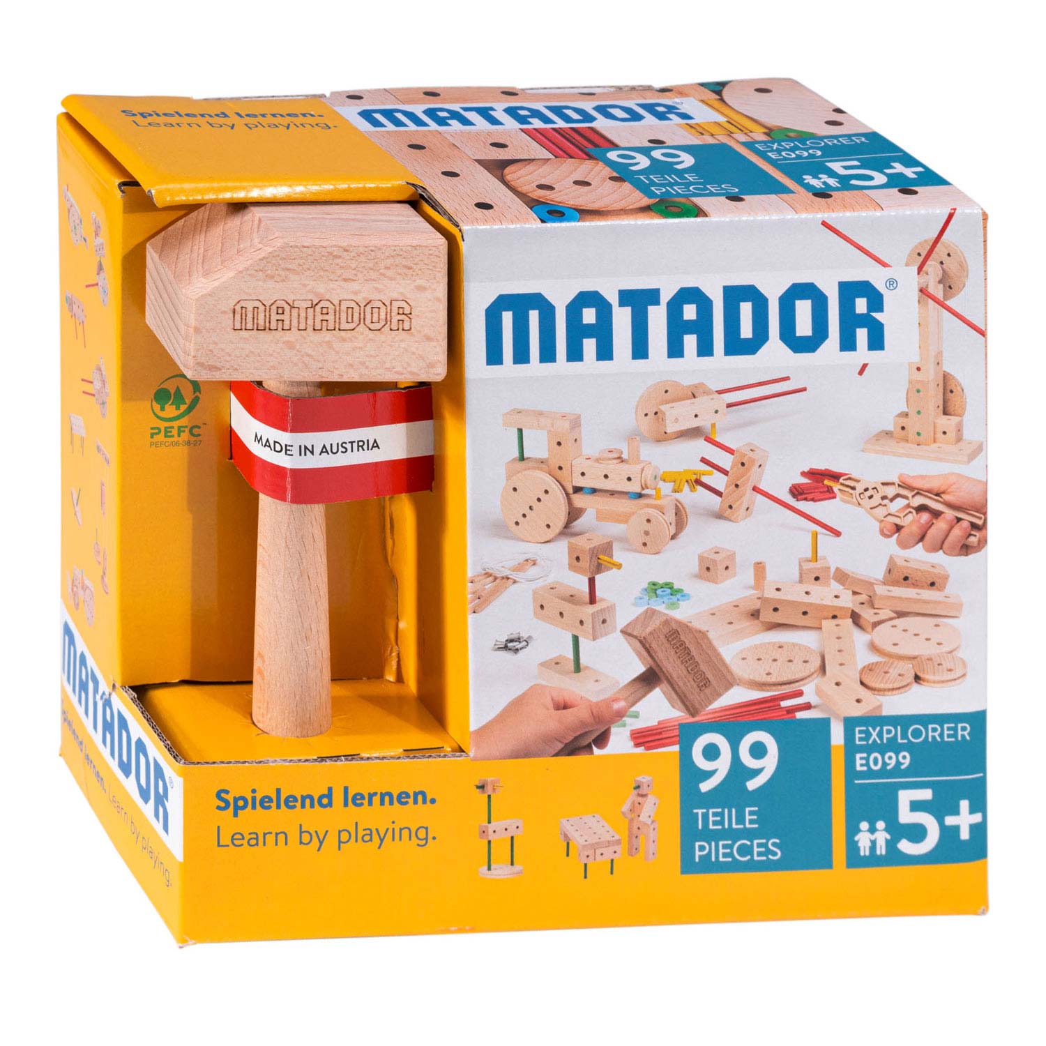 Matador Explorer E099 Constructieset Hout, 99dlg.