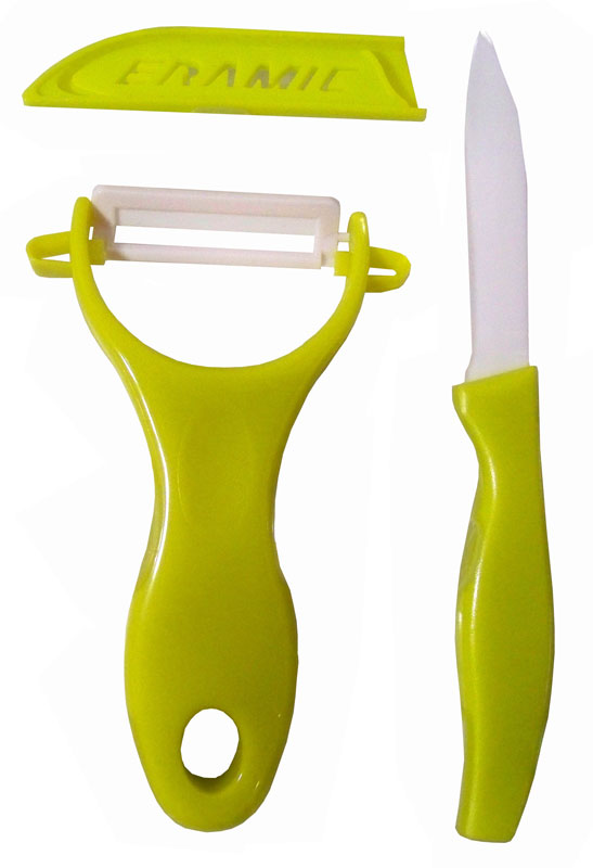 Excellent Houseware Keramische schilmessen (groen) Excellent Houseware Keramische schilmessen (groen)