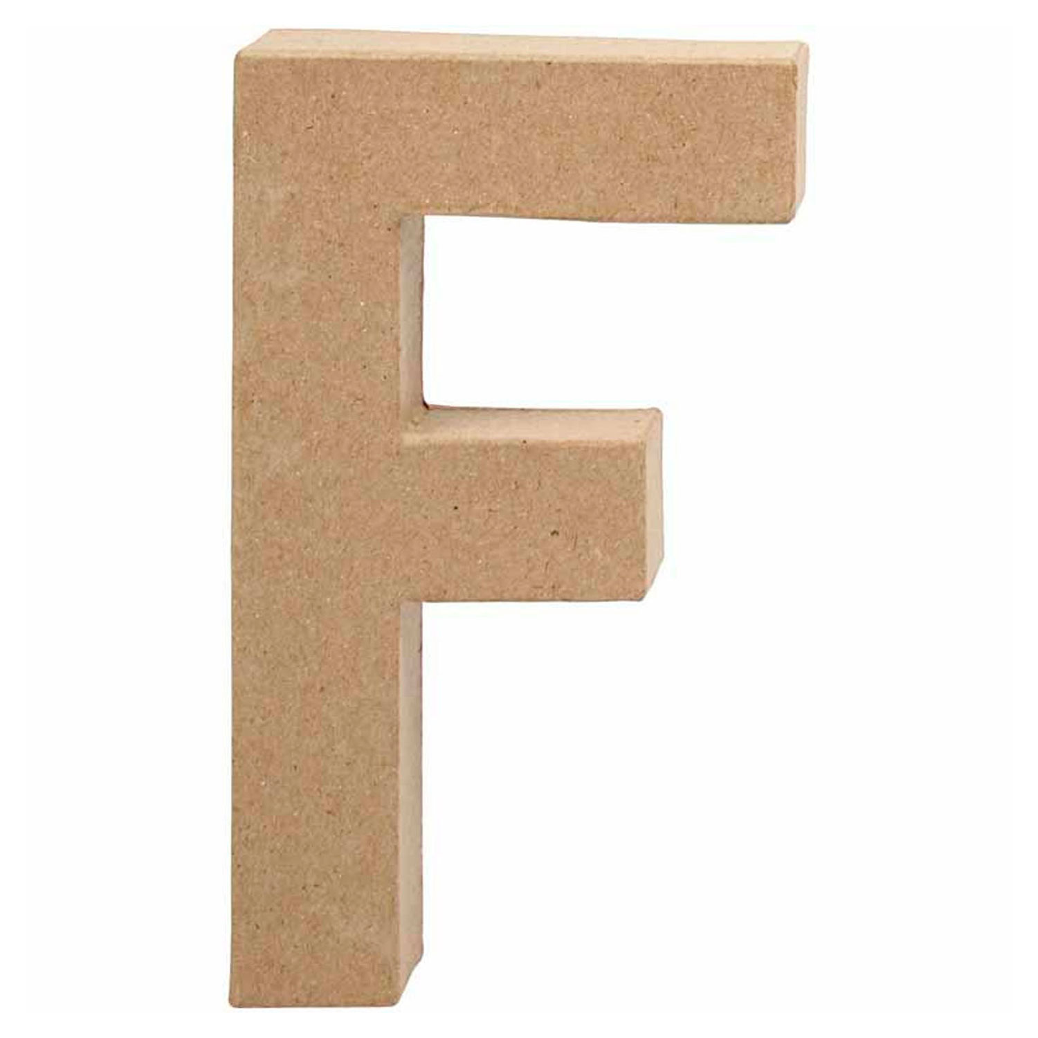 Letter Papier-maché - F