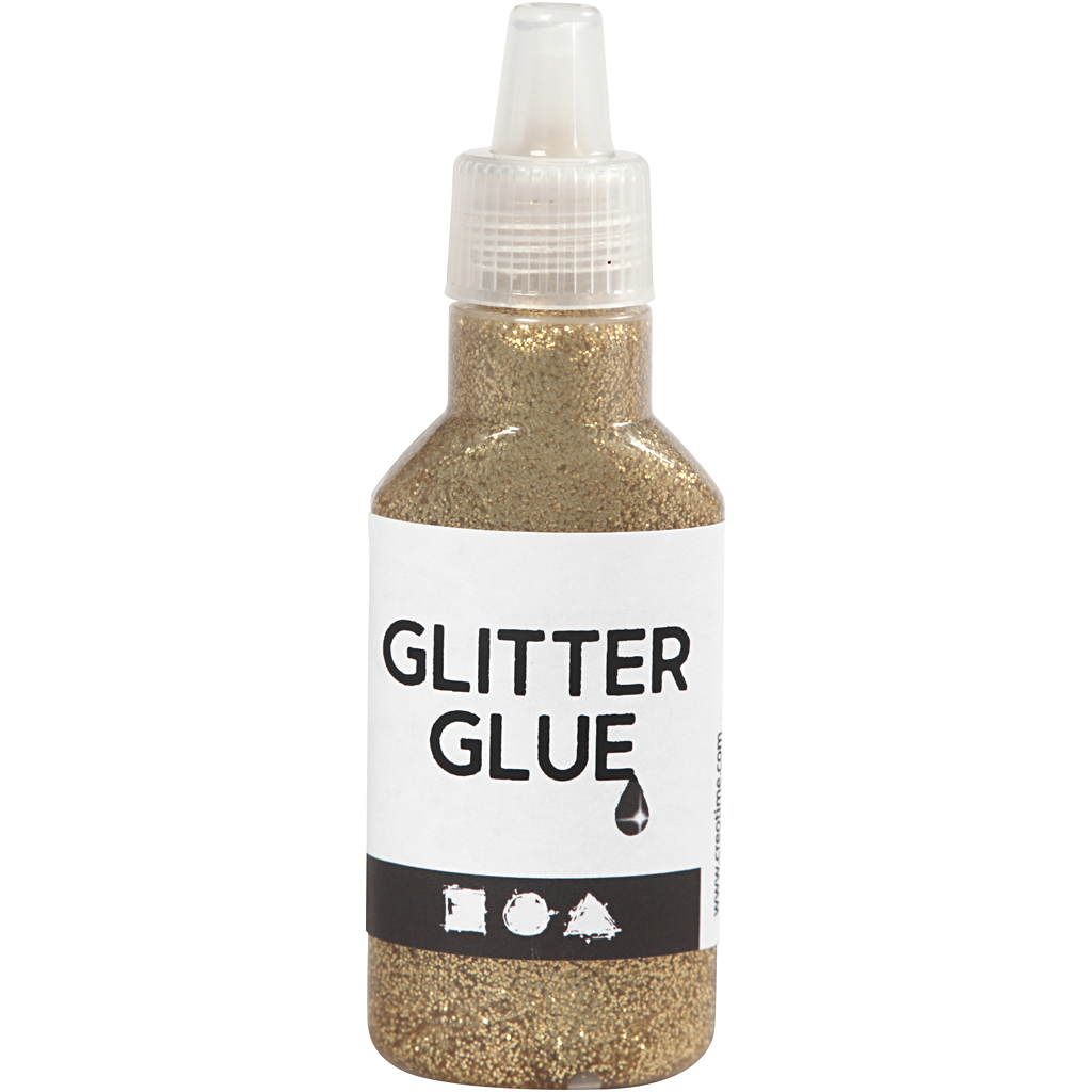 Glitterlijm Goud, 25ml