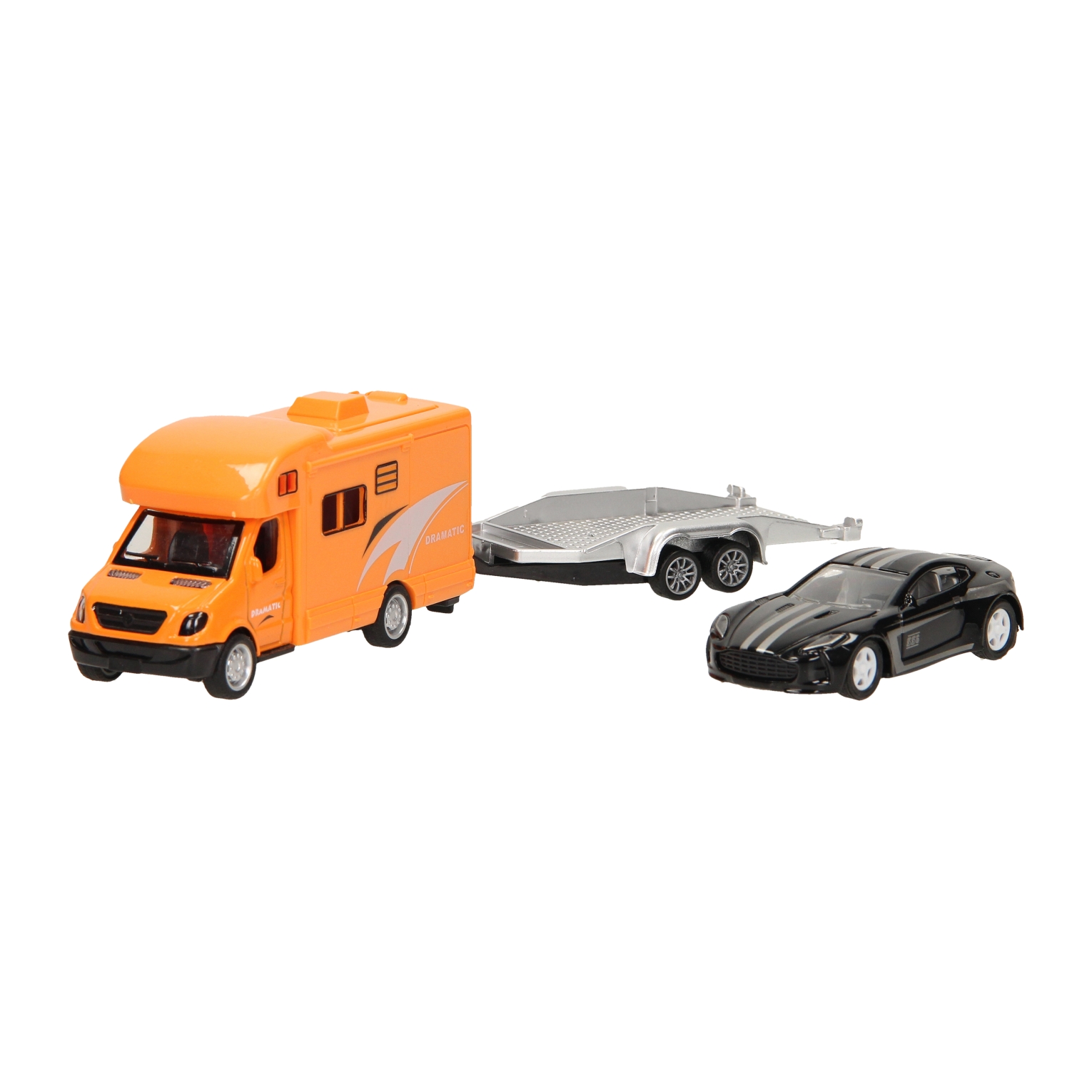 Die-cast Camper met Oplegger