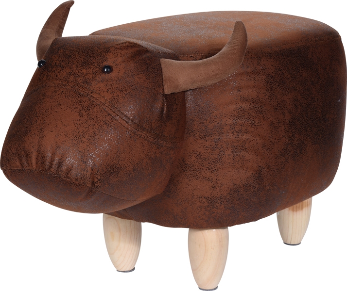 Poef stier - voetenbank Poef stier - voetenbank