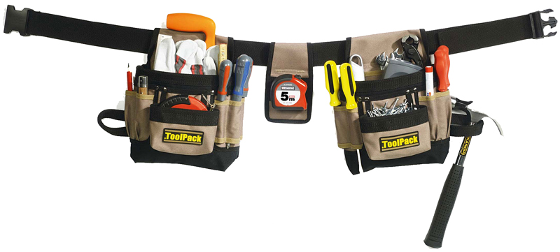 ToolPack Gereedschapgordel met 2 tassen ToolPack Gereedschapgordel met 2 tassen