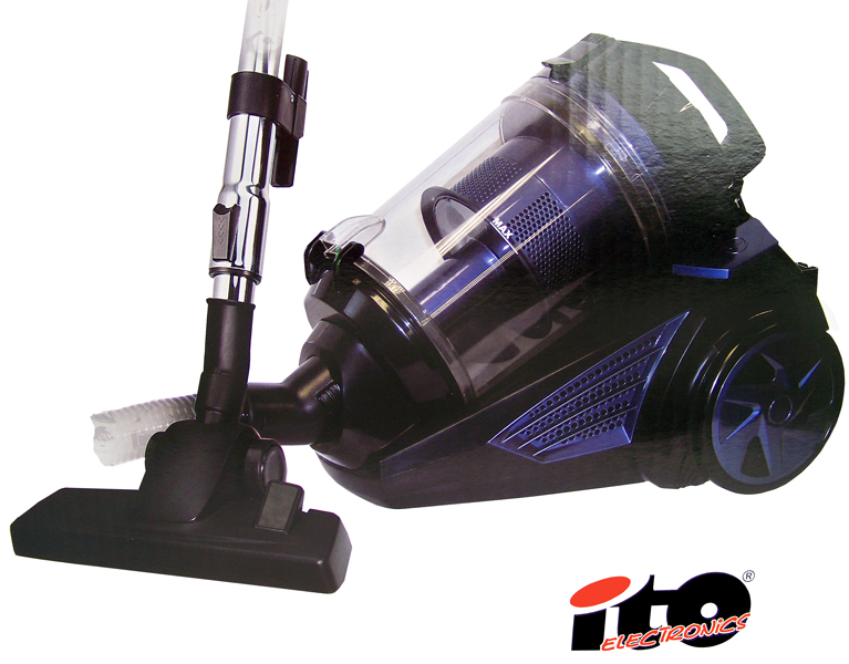 ITO electronics Cyclone (zakloze) stofzuiger blauw ITO electronics Cyclone (zakloze) stofzuiger blauw
