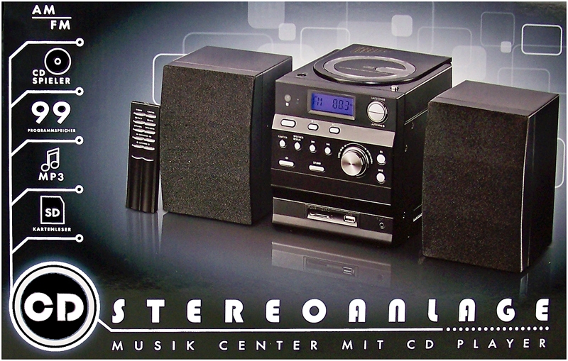 Microset met Radio / CD-speler en afstandsbediening
