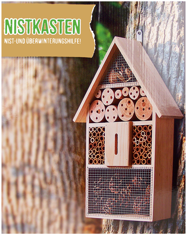 Insektenhotel 48cm hoog Insektenhotel 48cm hoog
