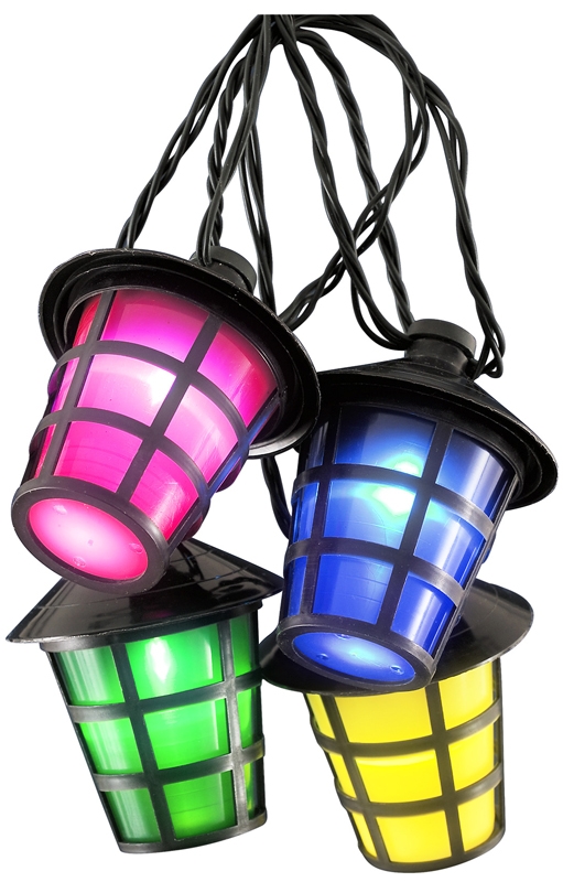 Tuinverlichting met 40 LED-lantaarns - multicolor