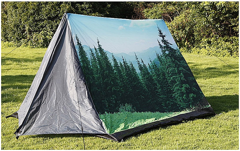 3 persoons tent met print - bos 3 persoons tent met print - bos
