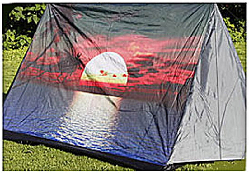 3 persoons tent met print - zon 3 persoons tent met print - zon