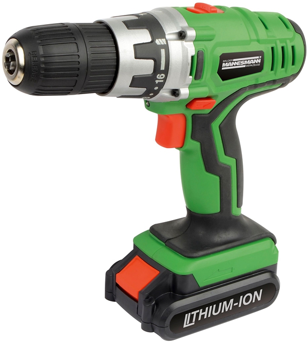 Brüder Mannesmann 18-Volt Li-ion accu boor- en schroefmachine Brüder Mannesmann 18-Volt Li-ion accu boor- en schroefmachine