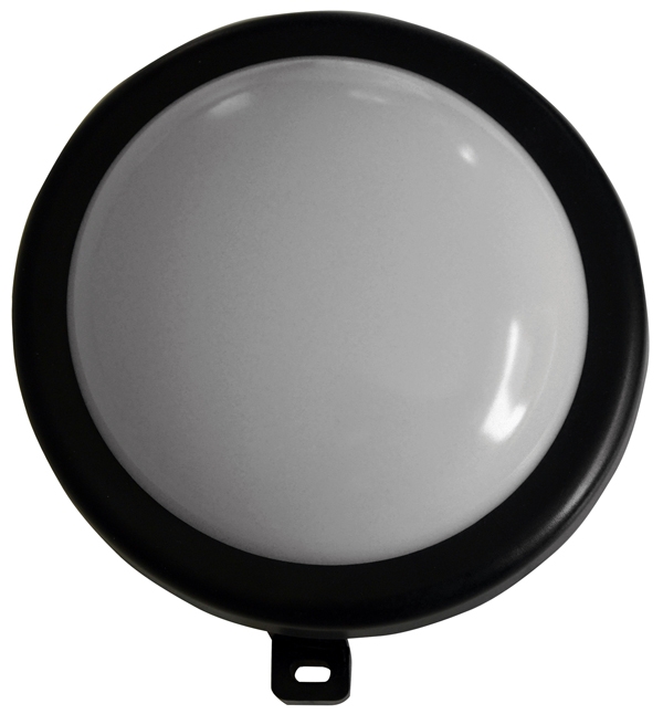 LED Buitenlamp rond - zwart - 6W