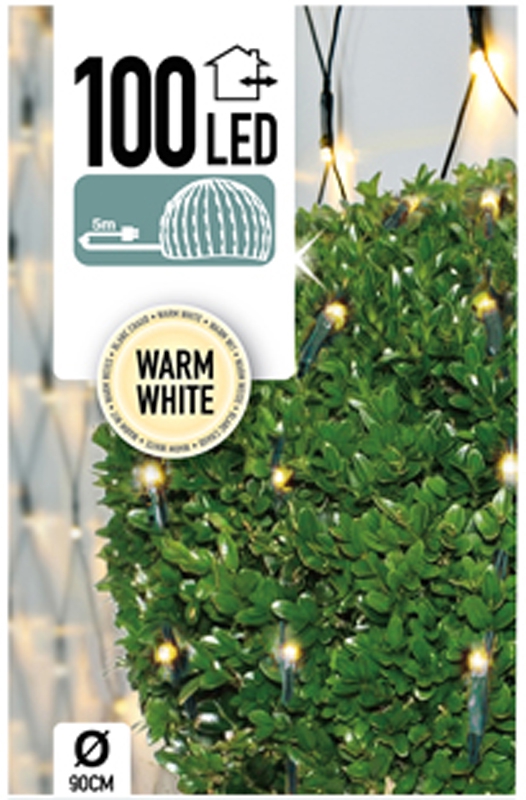 Buxus Netverlichting 100 LED's warm wit Buxus Netverlichting 100 LED's warm wit