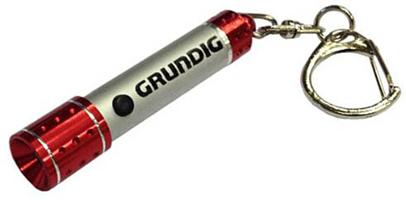 Grundig LED zaklamp met sleutelhanger, 6cm Grundig LED zaklamp met sleutelhanger, 6cm
