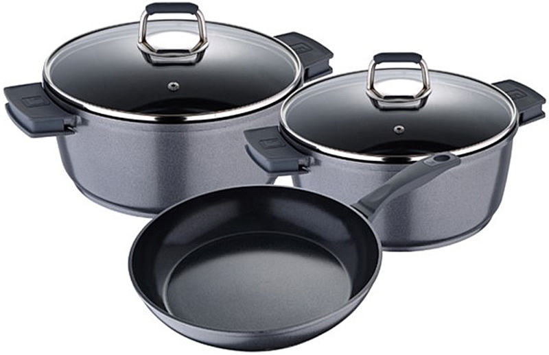 Bergner Pannenset Titan - full-inductie Bergner Pannenset Titan - full-inductie