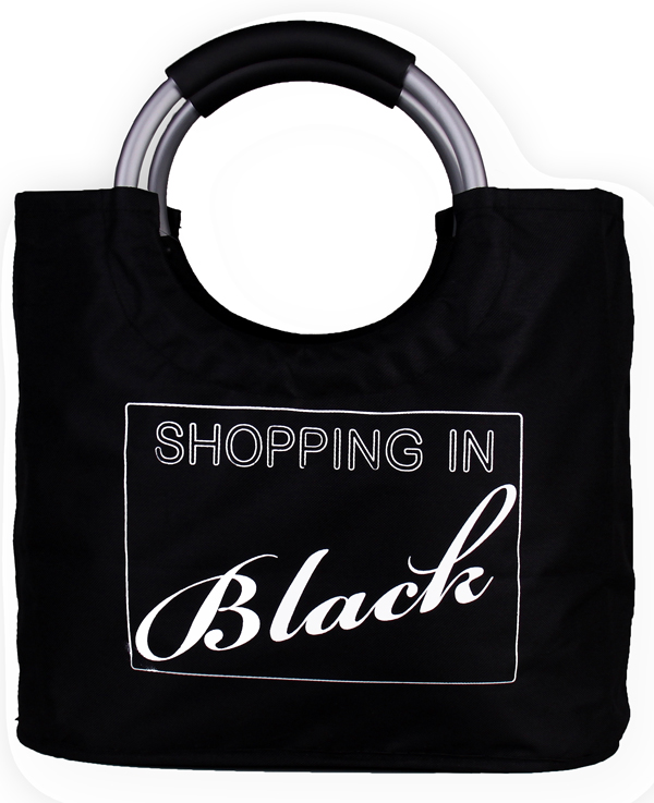 Boodschappentas "Shopping In Black"