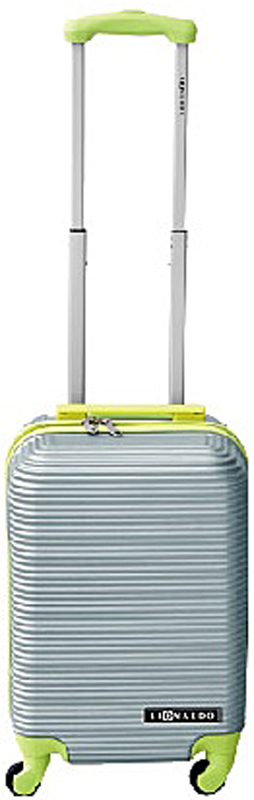 Leonardo Handbagage koffer duo-tone zilver / groen Leonardo Handbagage koffer duo-tone zilver / groen