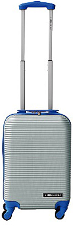Leonardo Handbagage koffer duo-tone zilver / blauw Leonardo Handbagage koffer duo-tone zilver / blauw