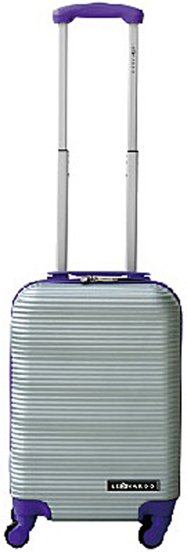 Leonardo Handbagage koffer duo-tone zilver / paars Leonardo Handbagage koffer duo-tone zilver / paars