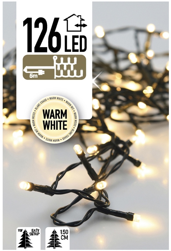 Easy Setup Kerstboomverlichting 126 LED's warm wit Easy Setup Kerstboomverlichting 126 LED's warm wit